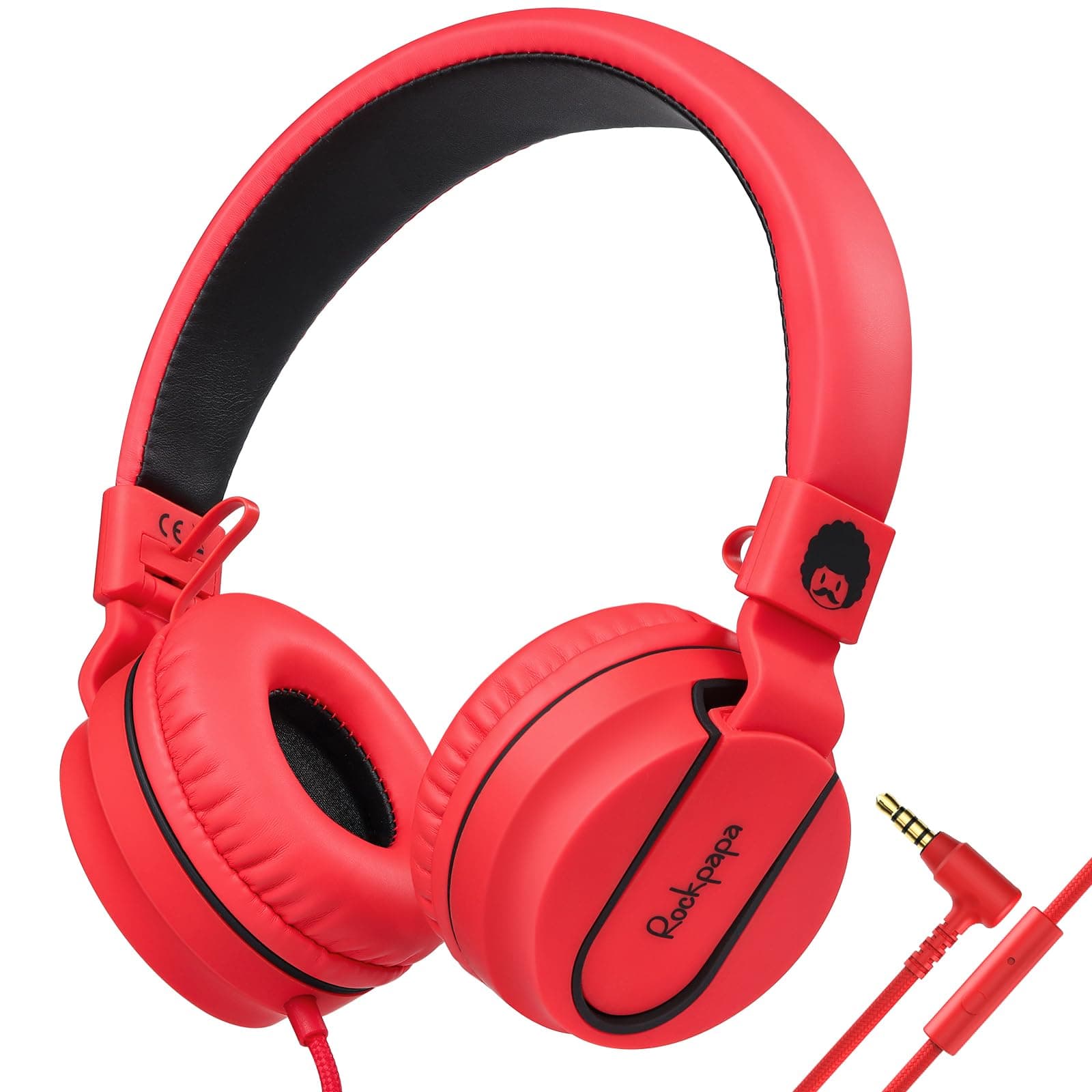 Rockpapa Kids Headphones, 952 Childrens Headphones, Wired Head phones with Microphone,… product image