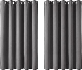 Deconovo Super Soft Thermal Insulated Window Treatment Ring Top Blackout Curtains for… product image