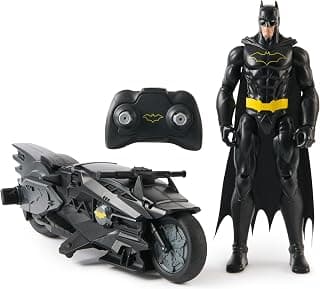 Spin Master DC Comics, Batman Stealth Remote Control Batcycle with 30cm Batman Action Figure,… product image
