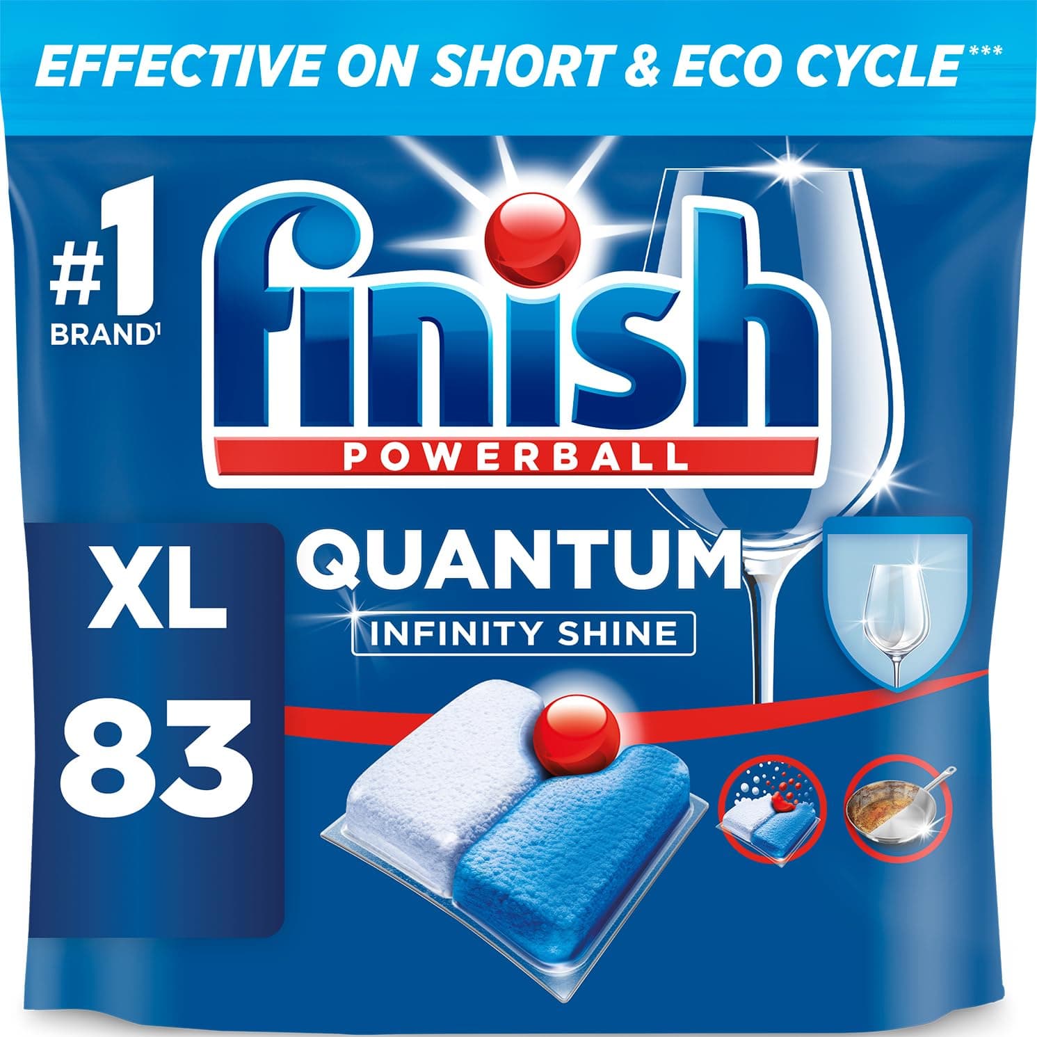 Finish Quantum Infinity Shine Spülmaschinentabs Bulk | Duft: frisch | Größe:83… product image