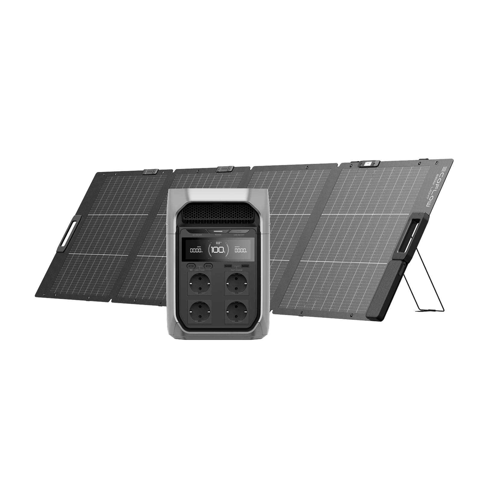 ECOFLOW DELTA 3 Plus Solar Generator with 220W Bifacial Solar Panel, 1000W solar Input,… product image