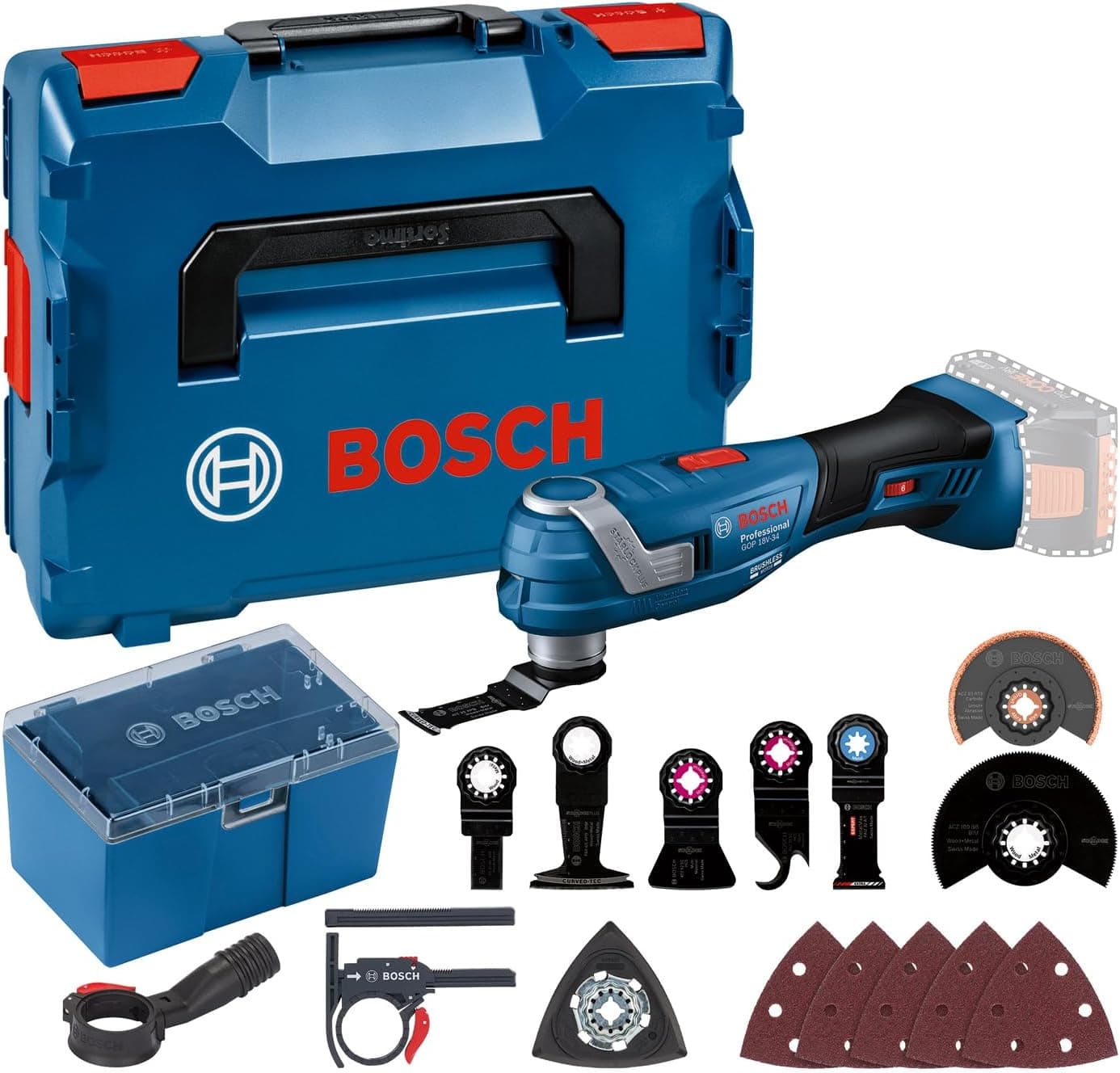 Bosch Professional System 18 V Multi-Cutter GOP 18V-34 (kontrola wibracji, w zestawie kilka… product image