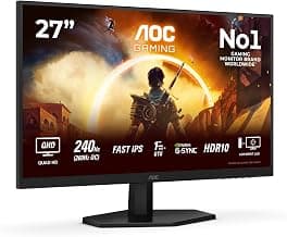 AOC Q27G42ZE 27 Zoll WQHD Gaming Monitor, 260Hz, Fast IPS Panel, 1ms GtG, HDR10, G-Sync… product image