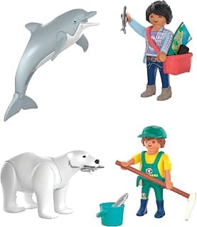 PLAYMOBIL | Zoo Spielset 2 | Tiere und Tierpflege mit Eisbär und Pfleger im Zoo |… product image