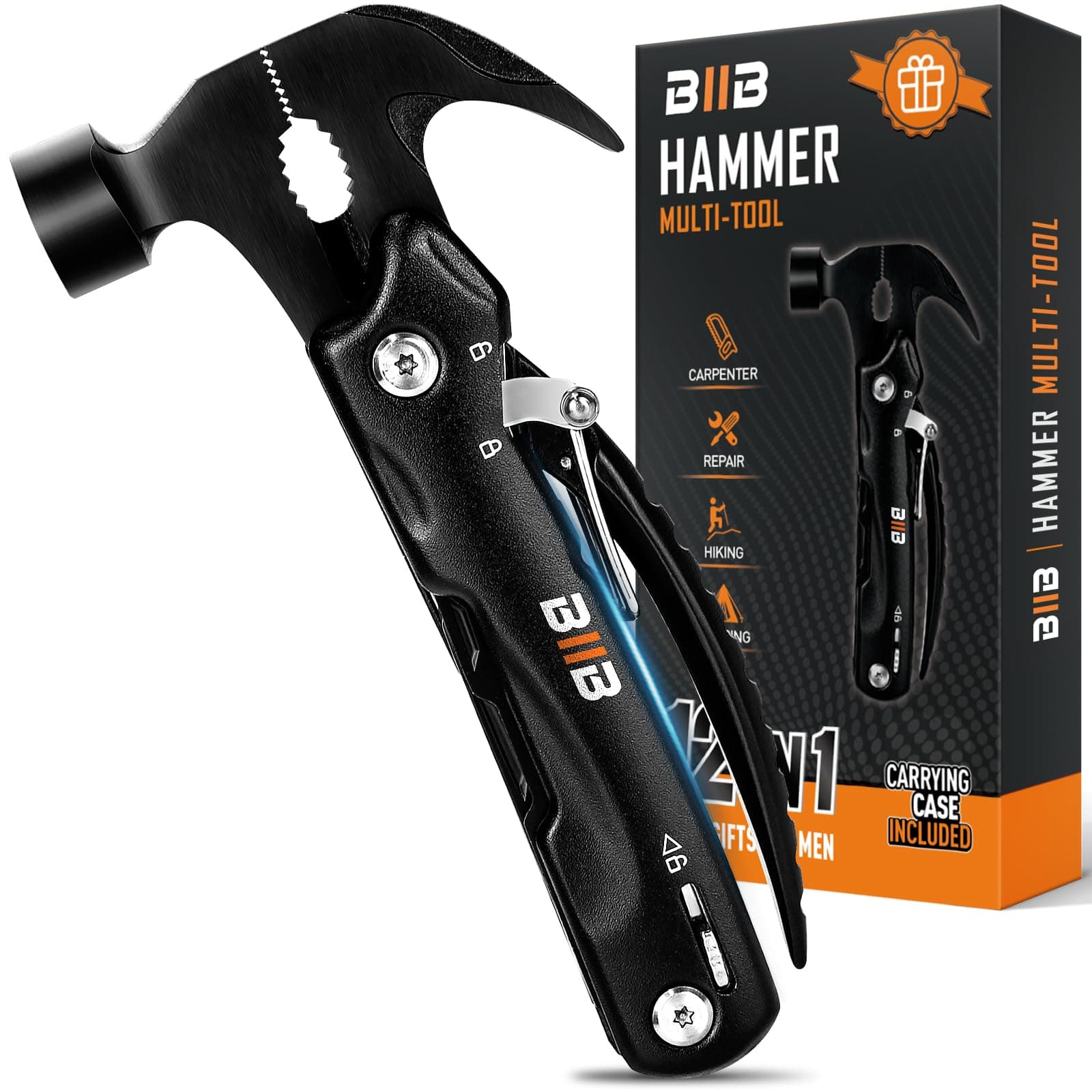 BIIB Vatertagsgeschenk für Papa, Geschenke für Männer 12 in 1 Multitool, Geburtstagsgeschenk für Männer, Geschenk Vatertag Papa Multifunktionswerkzeug, Gadgets Camping Zubehör product image