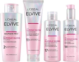 L'Oréal Paris Elvive Glycolic Gloss Shampoo, Conditioner & Treatment Set | Get The Shiniest… product image