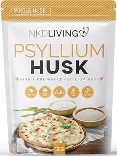 NKD Living Whole Psyllium Husk 500g | Pure High Fibre for Digestive Health & Regularity |… product image