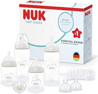 First Choice Perfect Start Newborn Essentials Baby Bottles Set | 0-6 Months | 4 x Anti-Colic… product image