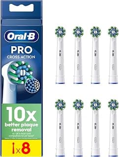 Oral-B Pro Cross Action Electric Toothbrush Head, X-Shape and Angled Bristles for Deeper… product image