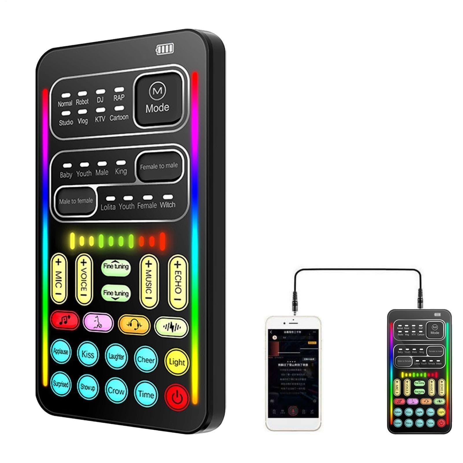 Voice Changer | Multifunctional Handheld Voice Disguiser - Portable Voices Disguiser, Mini… product image