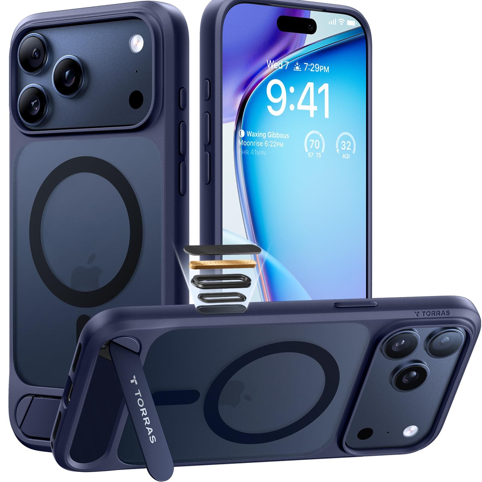 TORRAS OStand L1 for iPhone 17 Pro Case – Durable Titanium Stand, Compatible with Magsafe,… product image