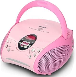 Lenco SCD24 CD Player for Children CD Radio | SCD-24 - CD player - stereo - LCD - display -… product image