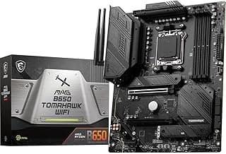 MAG B650 Tomahawk WiFi Gaming Motherboard (AMD AM5, ATX, DDR5, PCIe 4.0, M.2, SATA 6Gb/s, USB… product image
