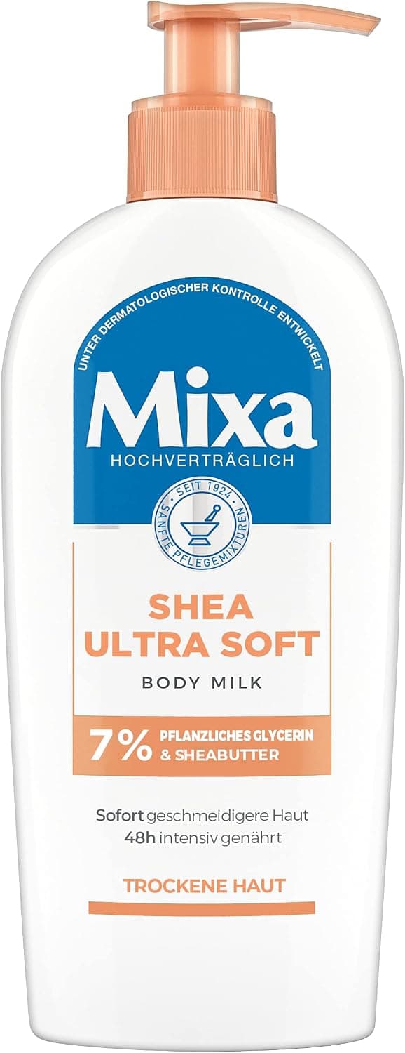 Mixa Shea Ultra Soft Body Milk, Intensive Nourishing Body Milk with Shea Butter and Vegetable… product image