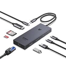 UGREEN USB C Hub, 9-in-1 4K@60Hz HDMI to USB-C Adapter, 1Gbps Ethernet, 170MB/s SD/TF, 3x… product image