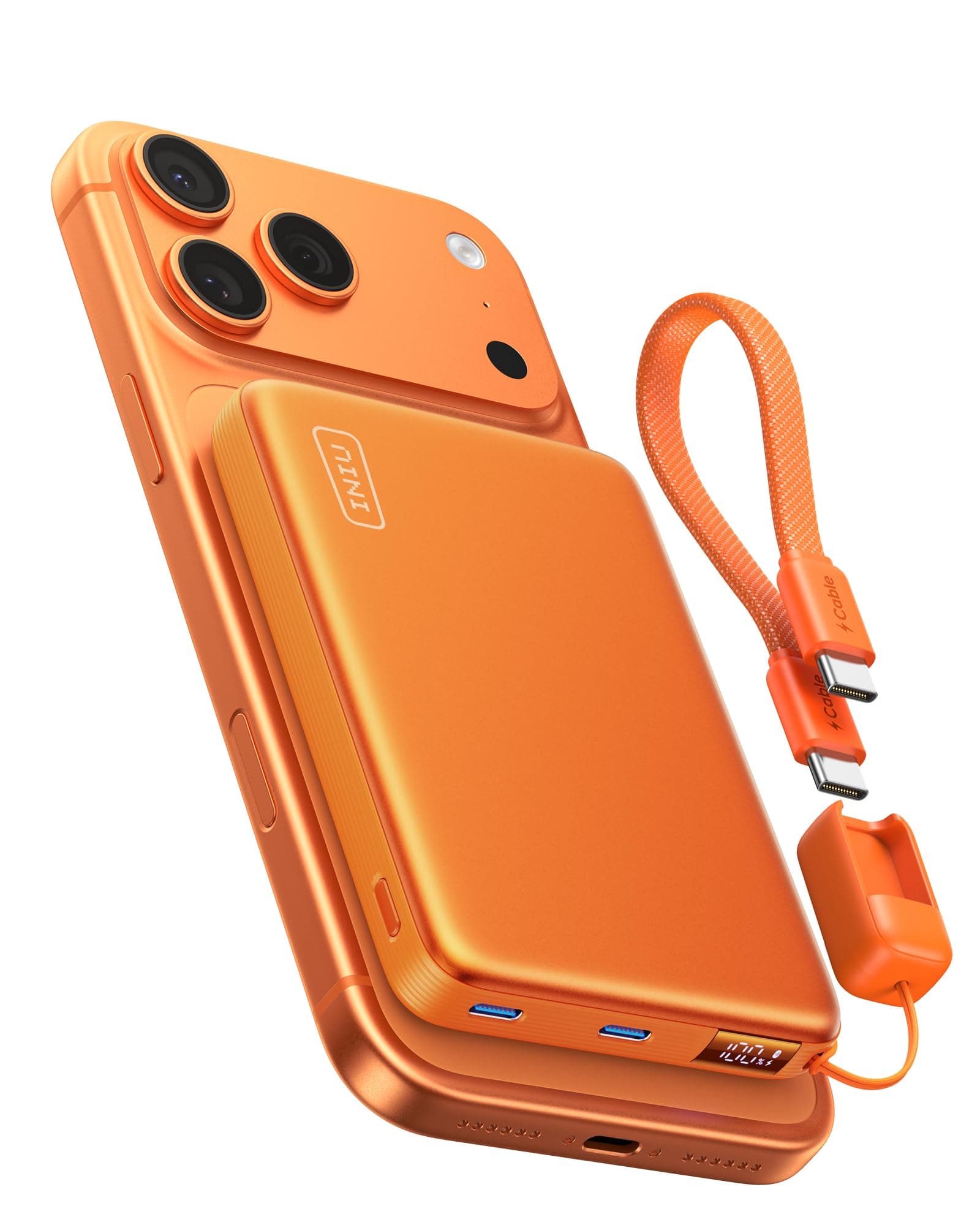 INIU 10000mAh Qi2.2 25W Wireless & 45W USB C Fast Charging Portable Charger product image
