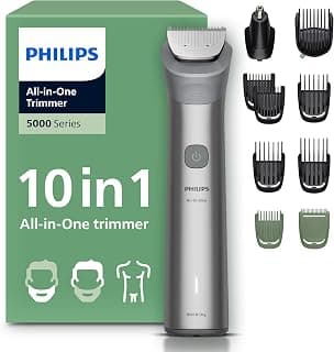 10-in-1 5000 Series All-In-One Trimmer - Men's Hair Clipper and Shaver for Face, Head and… product image