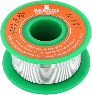 Solder Wire Lead-Free Electronics Alloy Rosin Core No Clearn 1.5mm 100g, Electronic Soldering… product image