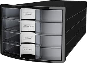 Han Impuls 1012-XX Drawer Box in Various Colours - Stackable Storage Tray with 4 Large Closed… product image