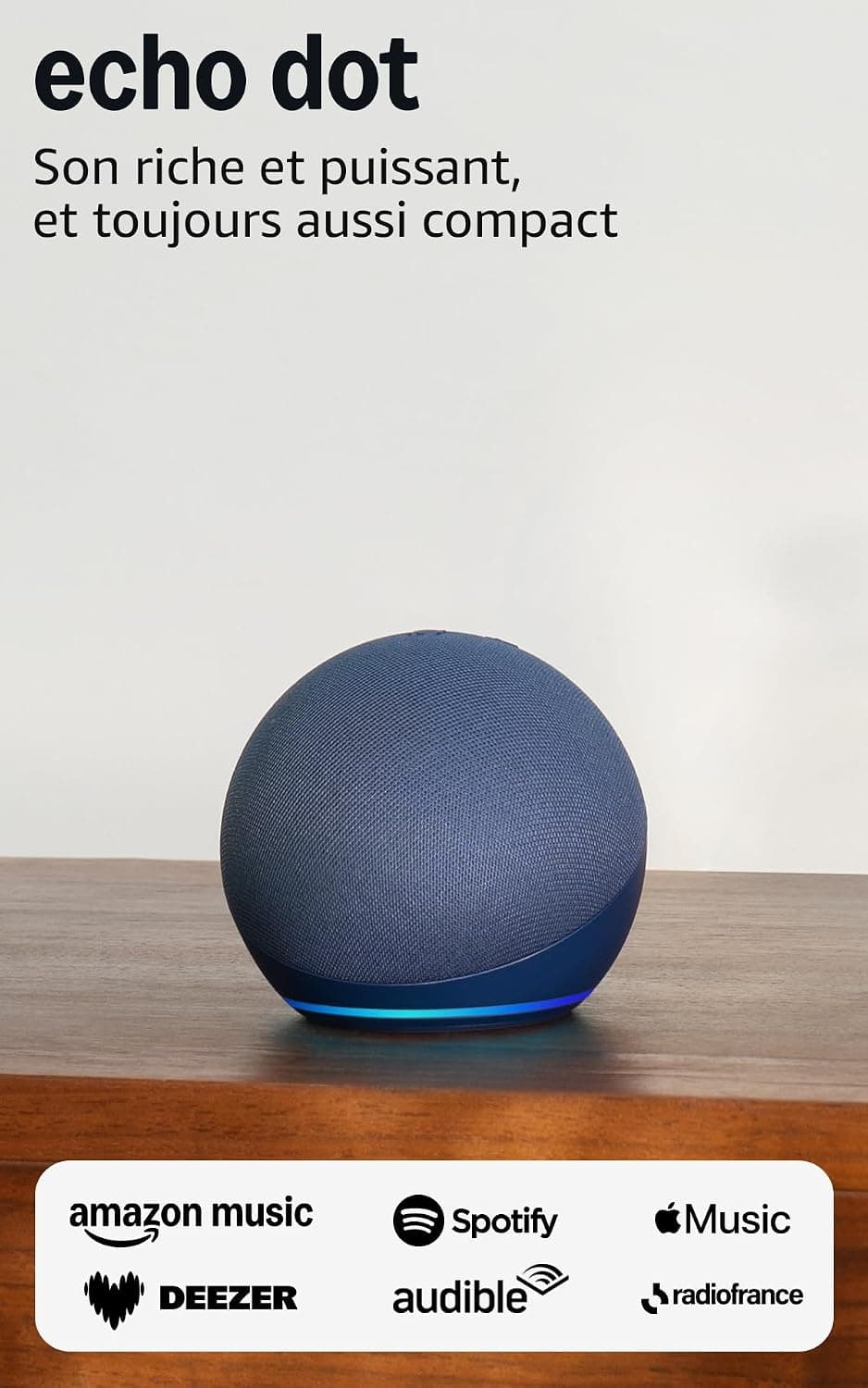 Echo Dot (Newest gen) | Big vibrant sound Wi-Fi and Bluetooth smart speaker with Alexa | Deep… product image