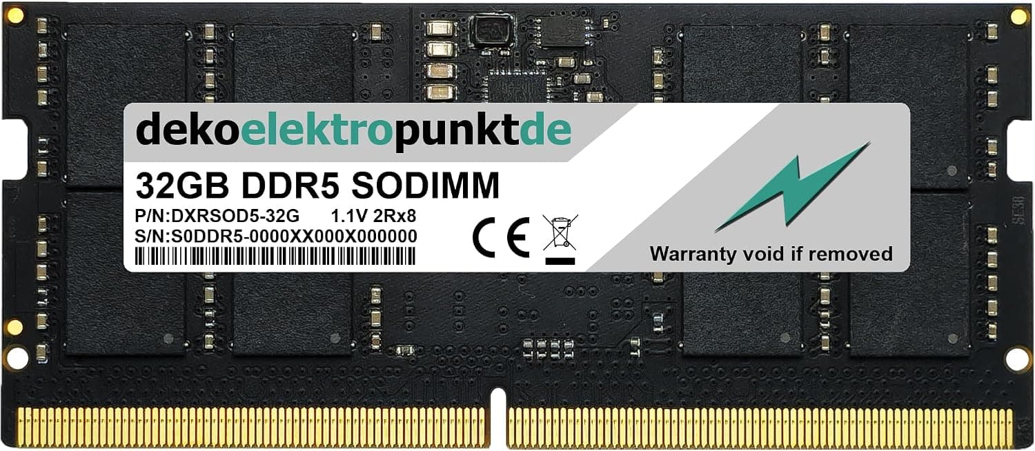 32GB RAM Memory Suitable for HP Victus 16-d1454ng DDR5 SO-DIMM PC5 | Mémoire vive, DDR5 SODIMM… product image