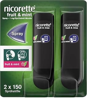 Fruit & Mint Stop Smoking Spray with App Function | Nicorette spray relieves acute smoking… product image