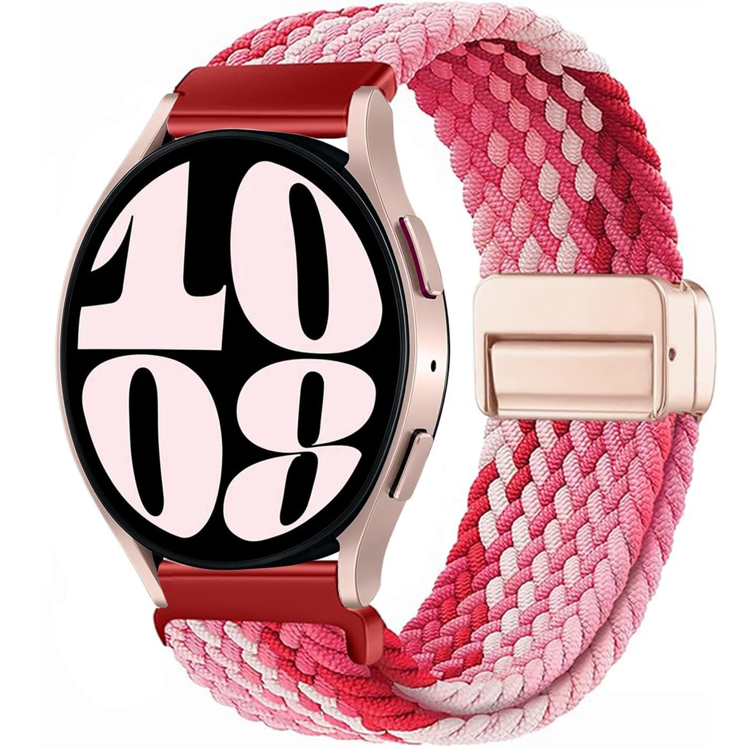 Issinlky Nylon Braided band for Galaxy Watch 7/FE/6/5/4 40mm 44mm, 20mm Elastic Strap for… product image