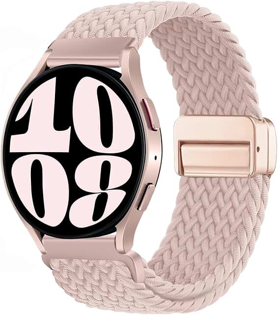 Issinlky Nylon Braided Strap for Galaxy Watch 7/FE/6/5/4 40 mm 44 mm Elastic Band for Galaxy… product image