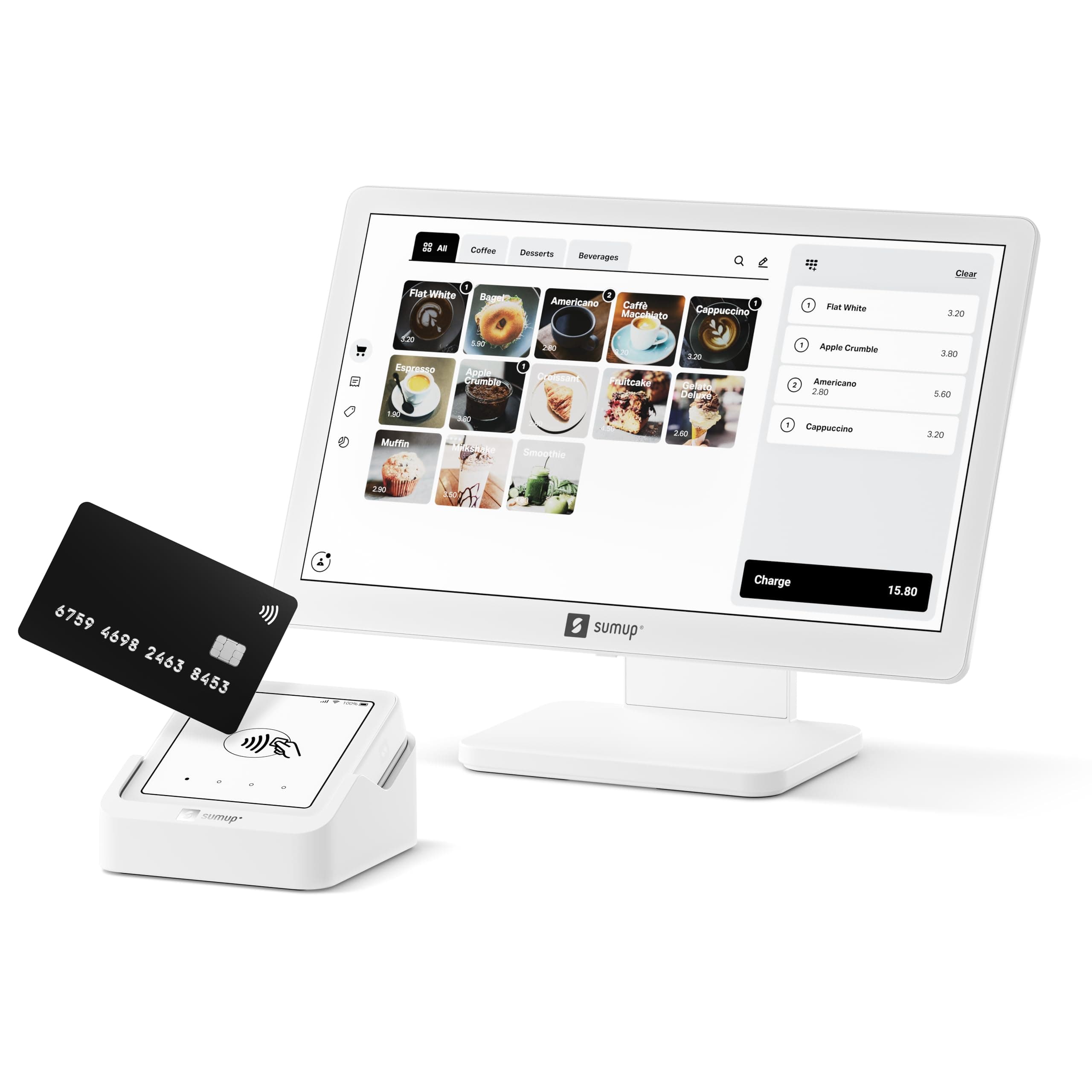 SumUp Point of Sale Lite + Solo lettore di schede - Il sistema POS per un semplice checkout -… product image