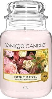 Scented Candle | Fresh Cut Roses Large Jar | Long Burning Candles: up to 150 Hours | Perfect… product image