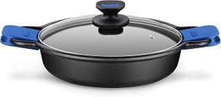 Braisogona Monix Solid+ Cast Aluminium Non-Stick Low Casserole with Glass Lid, 28 cm |… product image