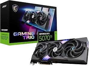 MSI GeForce RTX 5070 Ti 16G GAMING TRIO OC Graphics Card - RTX 5070 Ti GPU, 16GB GDDR7… product image