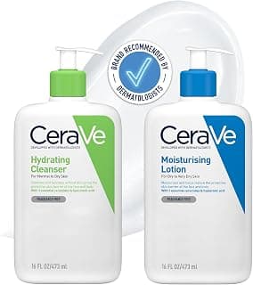 Face & Body Routine for Dry Skin, Hydrating Cleanser & Moisturising Lotion 473ml x2 product image