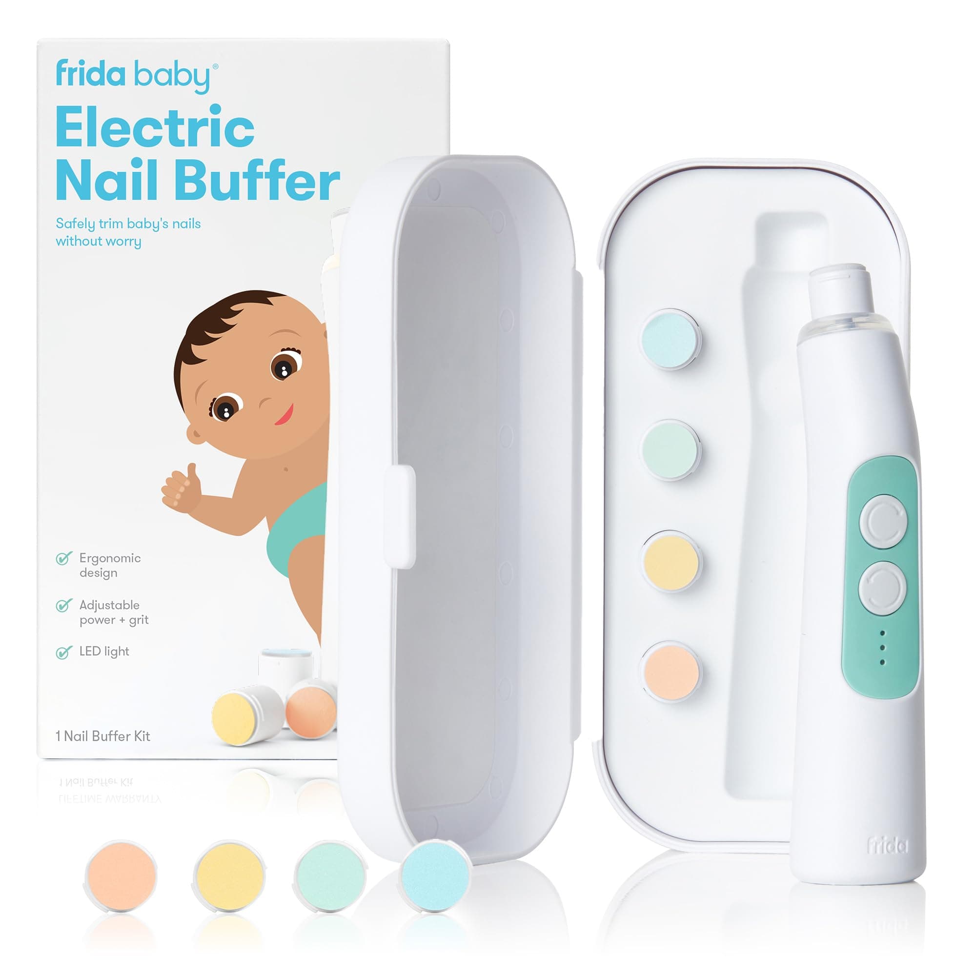 Frida Baby Coupe-ongles électrique, sûr et facile, kit de coupe-ongles pour bébé adapté pour… product image