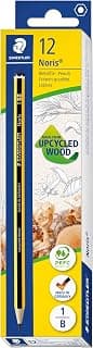 120-1 Noris Pencils B (Box of 12) | Natural wooden pencils made from reprocessed chips,… product image