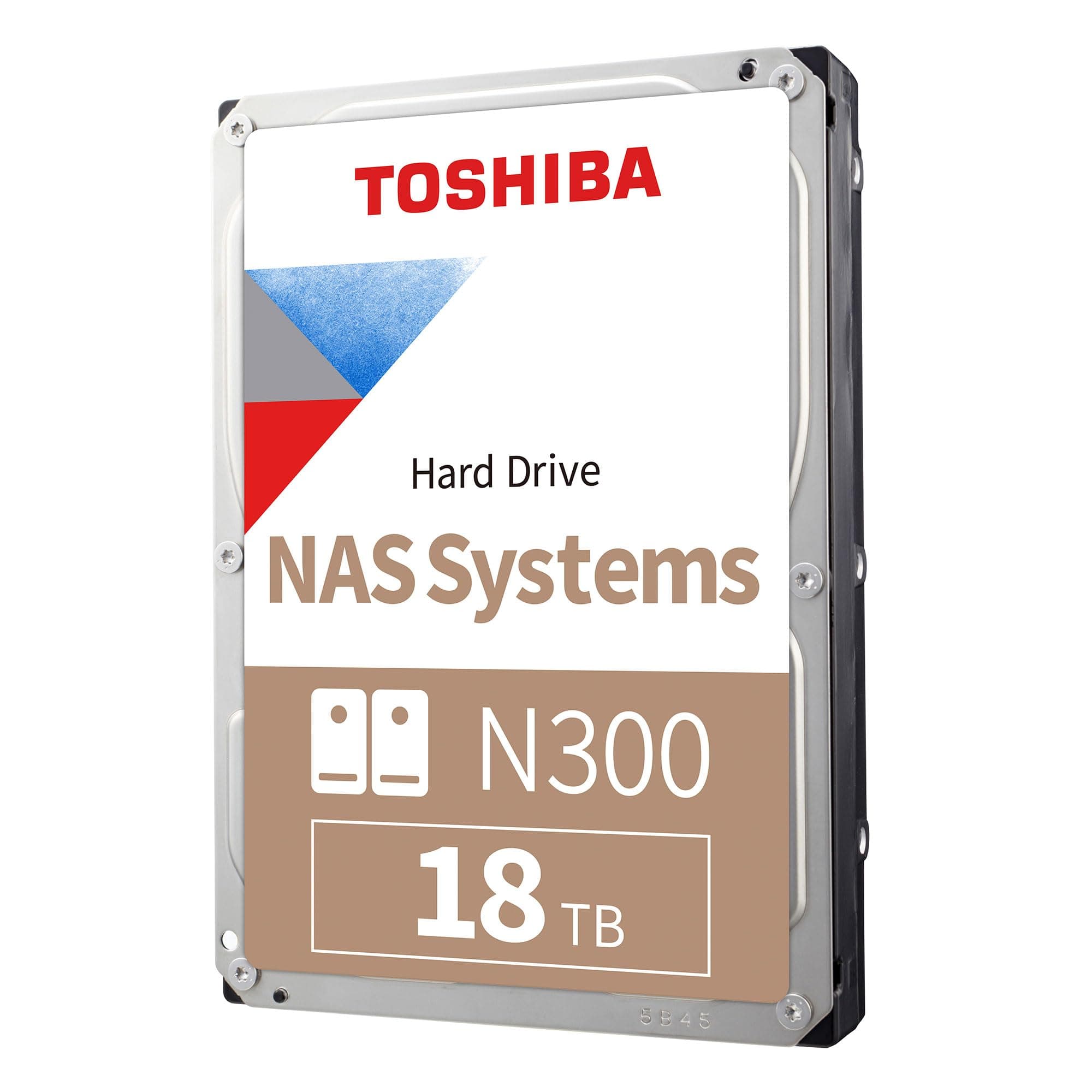 Disco rigido NAS interno Toshiba N300 da 18 TB, HDD SATA da 3,5'', 7200 RPM, funzionamento 24… product image
