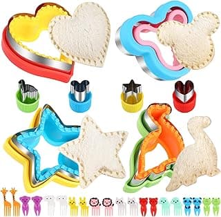 Uncrustables Maker,28 pcs Sandwich Cutter and Sealer Set for Kids,Uncrustable Sandwich Cutter,… product image