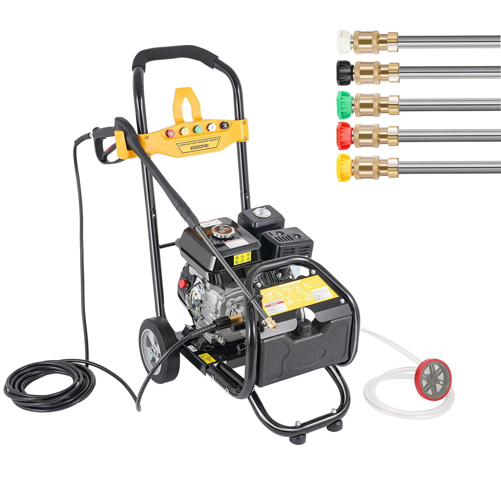 Druckwaschmaschinen, 2200 PSI / 150 Bar Jet Waschmaschinen mit Einlassrohr und Ausgangsrohr,… product image