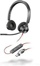 Wired USB-C Headset Poly Blackwire 3320 - Flexible Microphone Boom - Hi-Fi Stereo - Connects… product image
