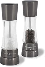 Cole & Mason Derwent Gunmetal Salt and Pepper Mills, Adjustable Grind Settings, Gourmet… product image
