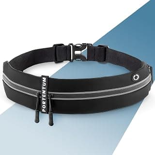 PORTENTUM Laufgürtel Handy - Lauftasche Jogging, Hüfttasche, Sportgürtel, Running Belt zum… product image