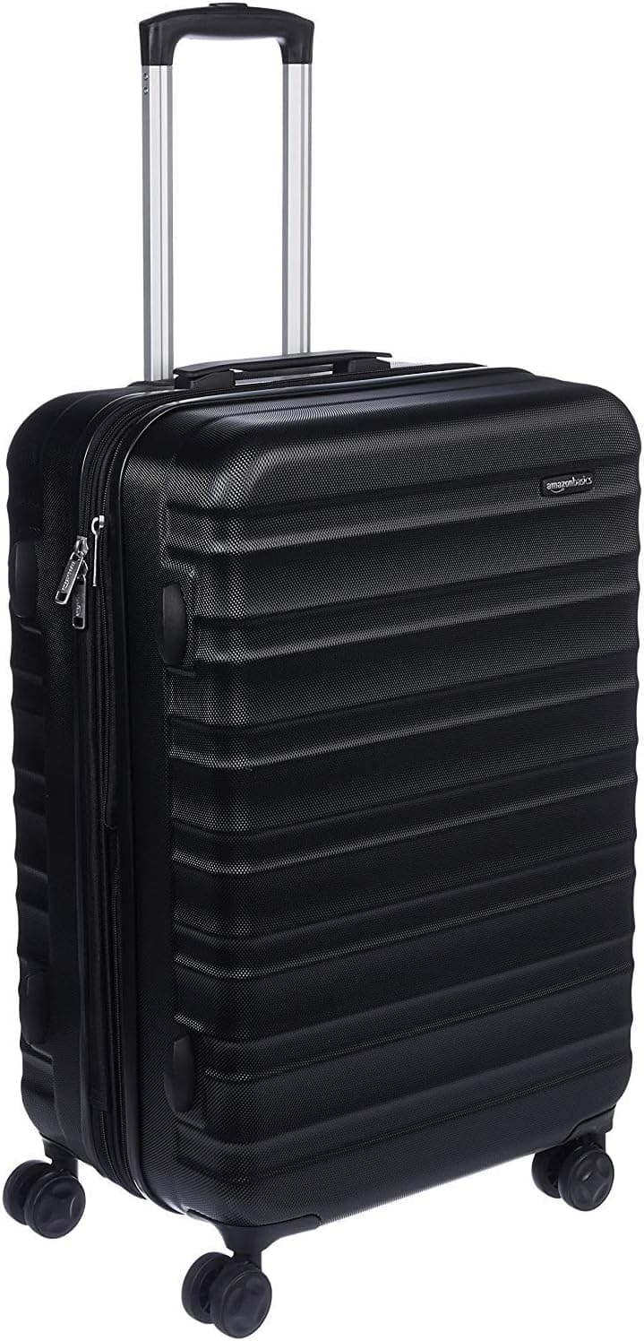 Amazon Basics Medium Hard Suitcase - Expandable ABS Luggage with 4 Double Swivel Wheels -… product image