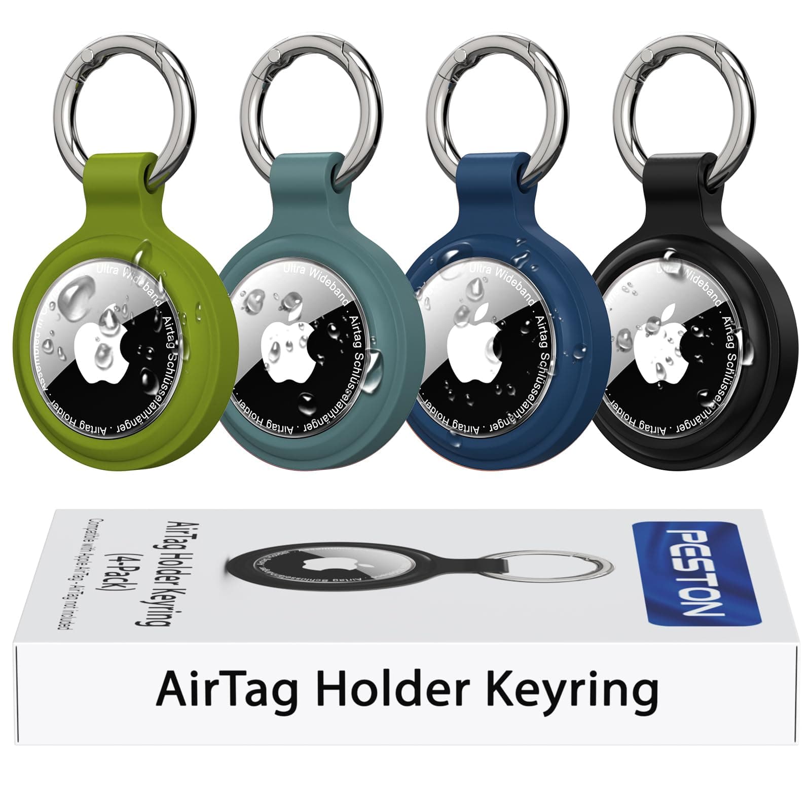 PESTON Porta AirTag Apple - Custodia AirTag IP67 Impermeabile, Antiurto/Antigraffio con… product image