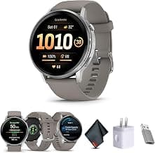 Garmin Venu 4 Smartwatch AMOLED 45mm (Silver/Silver Gray) Fitness Bundle product image