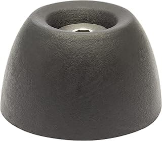 Retro Floor and Wall Door Stopper Outdoor Knob, Diameter 50 x 30 mm, Black High-Quality Solid… product image