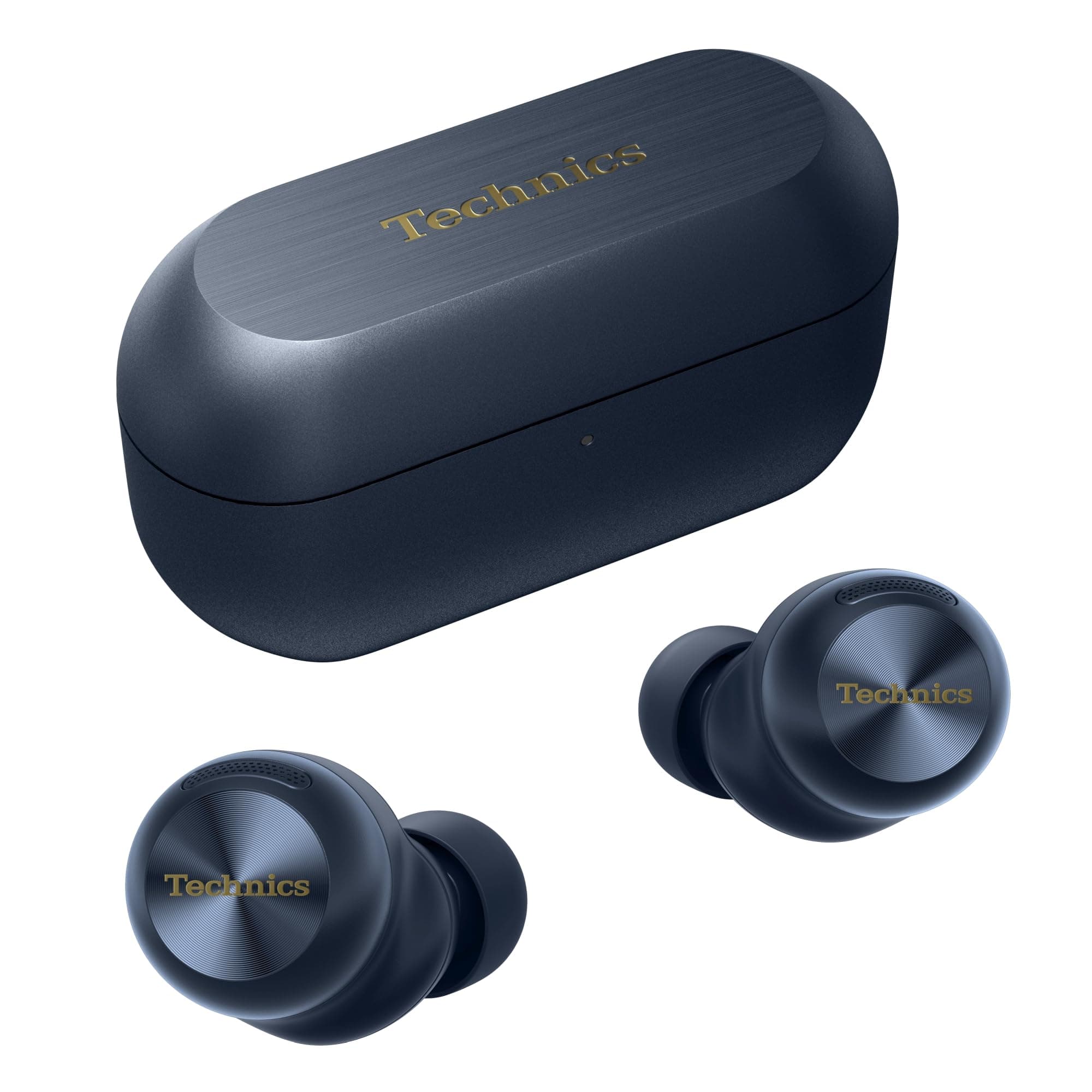 Technics EAH-AZ100E-A Wireless Earbuds with Noise Cancelling, Multipoint Bluetooth, Voice Focus AI, Comfortable In-Ear Headphones, Blue product image