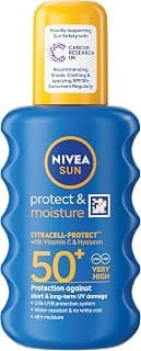 NIVEA SUN Protect & Moisture Sun Spray SPF 50+ (200ml), Moisturising Suncream Spray with… product image