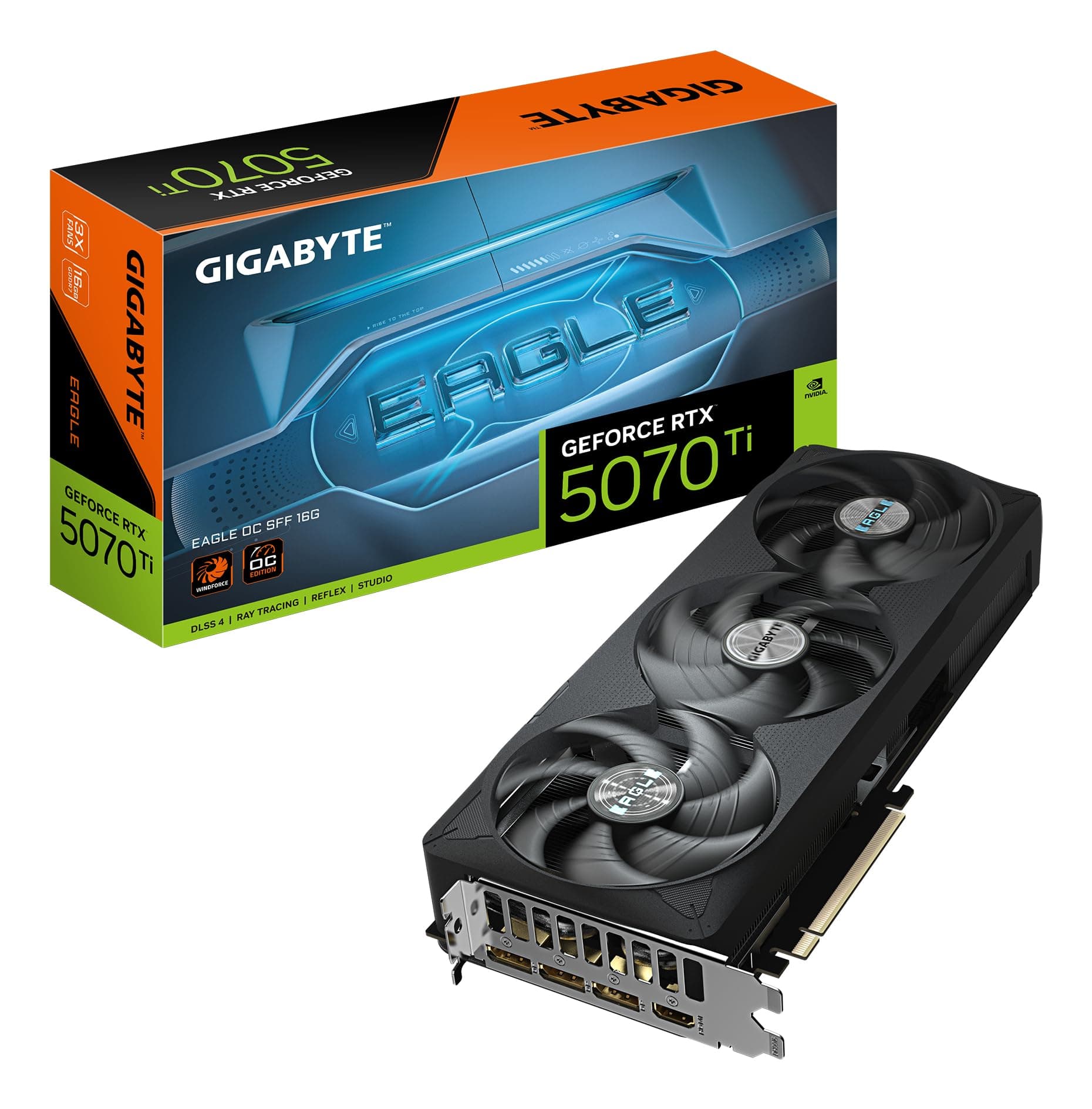 Gigabyte GeForce RTX 5070 Ti EAGLE OC SFF 16G Graphics Card - 16GB GDDR7, 256bit, PCI-E 5.0,… product image