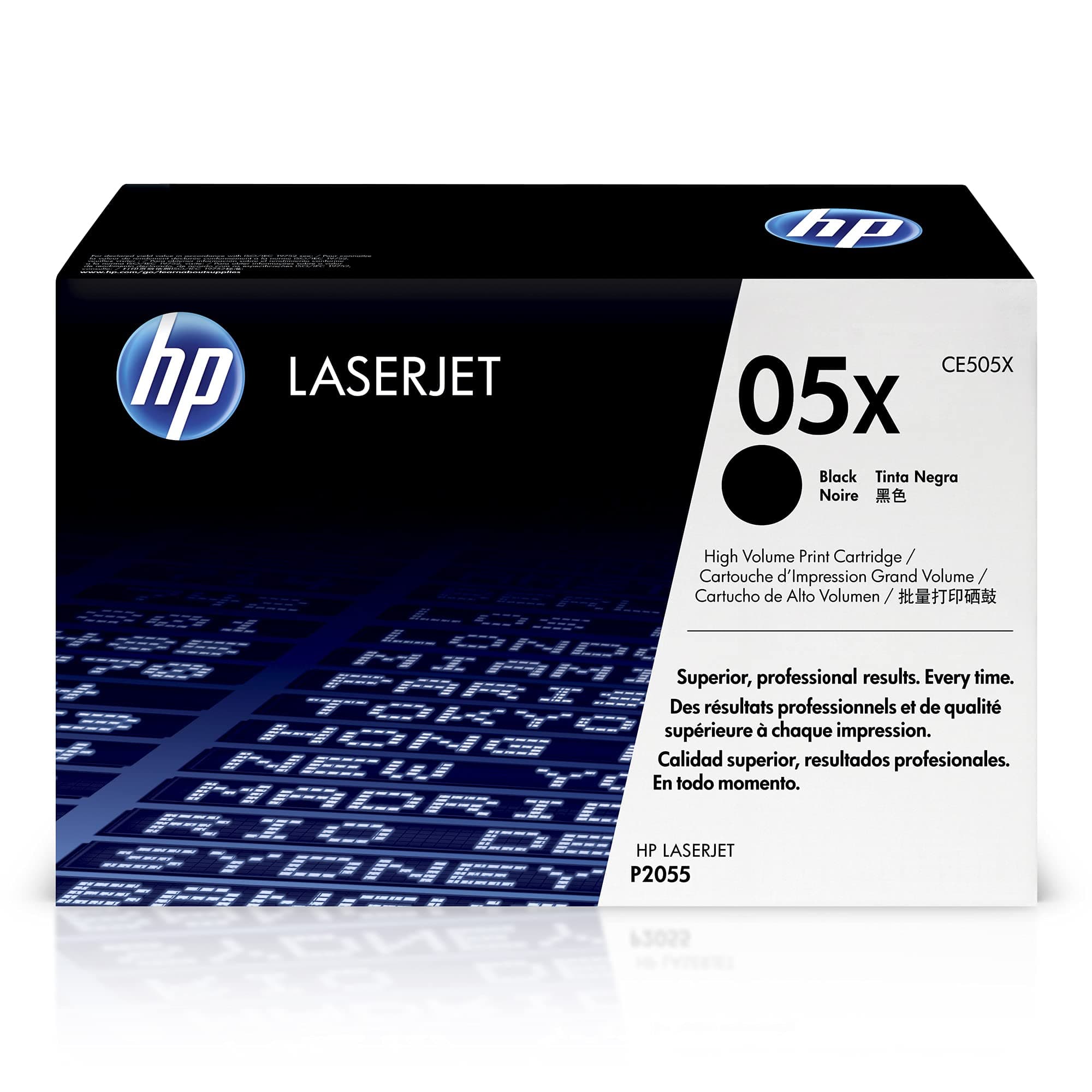 HP 05X Schwarz Original LaserJet Tonerkartusche mit hoher Reichweite CE505X product image