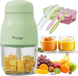 Baby food mixer, baby food processor, fruits, vegetables and meat product image